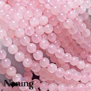 Rózsakvarc � ásványgyöngy � 8mm - füzér - 47db, Kellékek & szerszámok, Ásvány alapanyag, Ásványfüzér, , MESKA