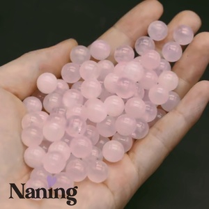 Rózsakvarc � ásványgyöngy � 8mm - füzér - 47db - kellékek & szerszámok - ásvány alapanyag - ásványfüzér - Meska.hu