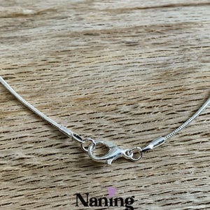 5db nyaklánc alap - kígyó - ezüst színű - 49cm - kellékek & szerszámok - ékszerkellék - nyaklánc alap - Meska.hu