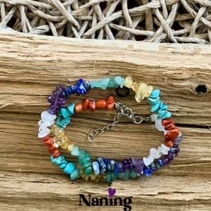 Csakra ásvány nyaklánc - ásvány csipszből - 44cm + 5cm lánchosszabbító - kellékek & szerszámok - ásvány alapanyag - ásványfüzér - Meska.hu