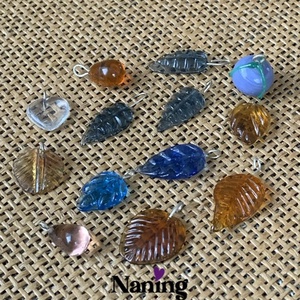 13db kézzel készített üvegmedál - vegyes méret és szín - 12 - 22mm - kellékek & szerszámok - gyöngyfűzés kellékek - üveggyöngy - Meska.hu