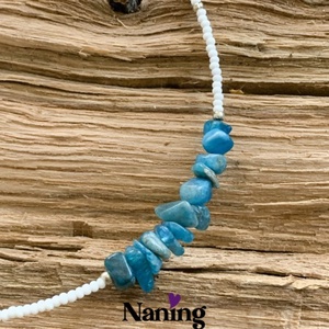 Gyöngynyaklánc - kék apatit ásványcsipsz betéttel, Ékszer, Nyaklánc, Gyöngyös nyaklánc, Ékszerkészítés, Gyöngyfűzés, gyöngyhímzés, Gyöngynyaklánc - kék apatit ásványcsipsz betéttel

Méret: 44cm + 5cm lánchosszabbító


, MESKA