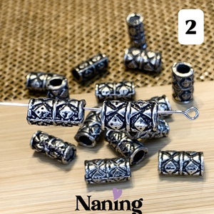 20db fém köztes/összekötőelem - antik ezüst - 4féle - kellékek & szerszámok - gyöngyfűzés kellékek - fém köztesek - Meska.hu