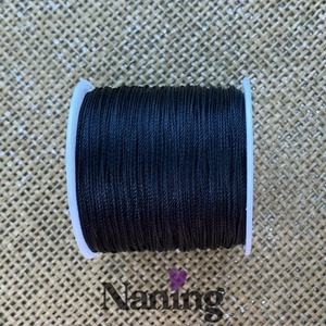 20méter viaszolt gyöngyfőző cérna � 0,5mm � fekete. (30ft/m), Kellékek & szerszámok, Rövidáru, Fonal, cérna, Viaszolt szál, , MESKA