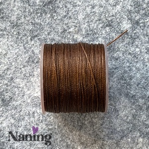 20méter viaszolt gyöngyfőző cérna � 0,5mm � kávébarna. (30ft/m), Kellékek & szerszámok, Rövidáru, Fonal, cérna, Viaszolt szál, , MESKA