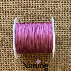 10 méter selyem ékszerzsinór - mályvaszín - 0,4mm  (50ft/m), Kellékek & szerszámok, Rövidáru, Fonal, cérna, Kevert fonal, , MESKA