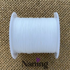 10 méter selyem ékszerzsinór - fehér - 0,4mm  (50ft/m), Kellékek & szerszámok, Rövidáru, Fonal, cérna, Kevert fonal, , MESKA