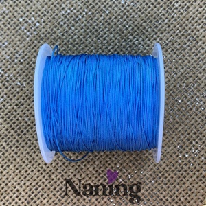 10 méter selyem ékszerzsinór - türkizkék - 0,5mm  (50ft/m), Kellékek & szerszámok, Rövidáru, Fonal, cérna, Kevert fonal, , MESKA