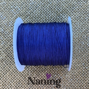 10 méter selyem ékszerzsinór - tengerészkék - 0,5mm  (50ft/m), Kellékek & szerszámok, Rövidáru, Fonal, cérna, Kevert fonal, , MESKA