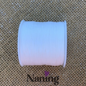 10 méter selyem ékszerzsinór - fehér - 0,5mm  (50ft/m), Kellékek & szerszámok, Rövidáru, Fonal, cérna, Kevert fonal, , MESKA