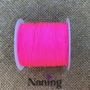 10 méter selyem ékszerzsinór - pink - 0,5mm  (50ft/m), Kellékek & szerszámok, Rövidáru, Fonal, cérna, Kevert fonal, , MESKA