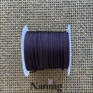 10 méter selyem ékszerzsinór - sötétbarna - 0,8mm  (50ft/m), Kellékek & szerszámok, Rövidáru, Fonal, cérna, Kevert fonal, , MESKA