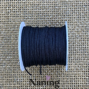 10 méter selyem ékszerzsinór - fekete - 0,8mm  (50ft/m), Kellékek & szerszámok, Rövidáru, Fonal, cérna, Kevert fonal, , MESKA