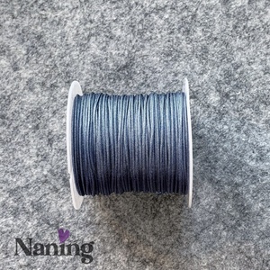 10 méter selyem ékszerzsinór - antracitszürke - 0,8mm  (50ft/m), Kellékek & szerszámok, Rövidáru, Fonal, cérna, Kevert fonal, , MESKA