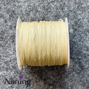 10 méter selyem ékszerzsinór - vajszín - 0,8mm  (50ft/m), Kellékek & szerszámok, Rövidáru, Fonal, cérna, Kevert fonal, , MESKA