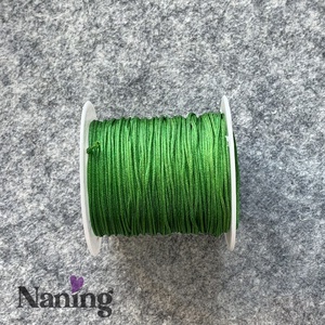 10 méter selyem ékszerzsinór - borsózöld - 0,8mm  (50ft/m), Kellékek & szerszámok, Rövidáru, Fonal, cérna, Kevert fonal, , MESKA