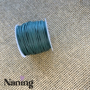 20méter viaszolt zsinór � 1mm � méregzöld (30ft/m), Kellékek & szerszámok, Rövidáru, Fonal, cérna, Viaszolt szál, , MESKA