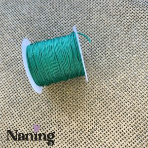 10 méter selyem ékszerzsinór - kobaltzöld - 0,8mm  (50ft/m), Kellékek & szerszámok, Rövidáru, Fonal, cérna, Kevert fonal, , MESKA