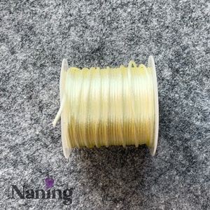 10 méter szatén selyemzsinór - vajszín - 1,5mm  (60ft/m), Kellékek & szerszámok, Rövidáru, Fonal, cérna, Kevert fonal, , MESKA