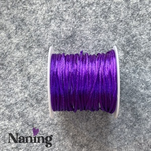 10 méter szatén selyemzsinór - ametisztlila - 1,5mm  (60ft/m), Kellékek & szerszámok, Rövidáru, Fonal, cérna, Kevert fonal, , MESKA