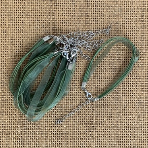 10 db organza karkötő alap, lánchosszabbítóval   (30ft/db), Kellékek & szerszámok, Ékszerkellék, Karkötő alap, Ékszerkészítés, MESKA