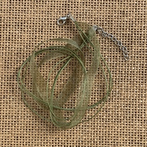 10 db organza nyaklánc alap, lánchosszabbítóval   (90ft/db), Kellékek & szerszámok, Ékszerkellék, Nyaklánc alap, Ékszerkészítés, MESKA