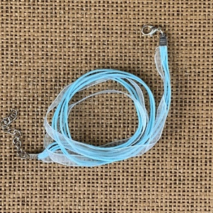 10 db organza nyaklánc alap, lánchosszabbítóval   (90ft/db), Kellékek & szerszámok, Ékszerkellék, Nyaklánc alap, Ékszerkészítés, MESKA