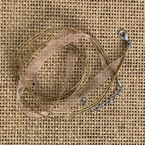 10 db organza nyaklánc alap, lánchosszabbítóval   (90ft/db), Kellékek & szerszámok, Ékszerkellék, Nyaklánc alap, Ékszerkészítés, MESKA