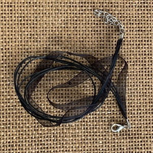 10 db organza nyaklánc alap, lánchosszabbítóval   (90ft/db), Kellékek & szerszámok, Ékszerkellék, Nyaklánc alap, Ékszerkészítés, MESKA