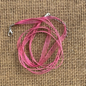 10 db organza nyaklánc alap, lánchosszabbítóval   (90ft/db), Kellékek & szerszámok, Ékszerkellék, Nyaklánc alap, Ékszerkészítés, MESKA