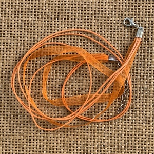 10 db organza nyaklánc alap, lánchosszabbítóval   (90ft/db), Kellékek & szerszámok, Ékszerkellék, Nyaklánc alap, Ékszerkészítés, MESKA