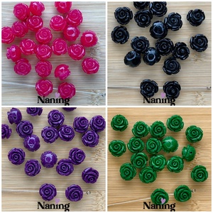 10db műgyanta rózsa � 12mm - (40ft/db) - kellékek & szerszámok - gyöngyfűzés kellékek - műanyag gyöngy - Meska.hu