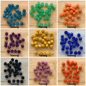 10db műgyanta rózsa � 7mm - (30ft/db), Kellékek & szerszámok, Gyöngyfűzés kellékek, Műanyag gyöngy, , MESKA