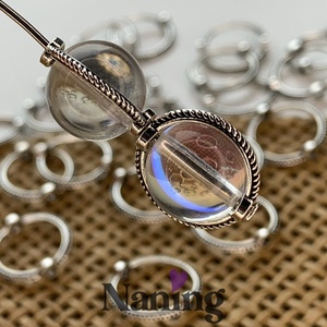 4 db gyöngykeret - távtartó - gyöngytartó - 13mm � antik ezüst  (70ft/db), Kellékek & szerszámok, Gyöngyfűzés kellékek, Fém köztesek, , MESKA