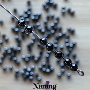 200db gömb köztes/összekötőelem - 4mm (2ft/db) - kellékek & szerszámok - gyöngyfűzés kellékek - fém köztesek - Meska.hu