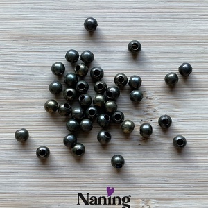 100db gömb köztes/összekötőelem - 5mm (4ft/db) - kellékek & szerszámok - gyöngyfűzés kellékek - fém köztesek - Meska.hu