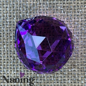 Csiszolt üvegkristály szivárványkristály � napfogó � 40mm  - Meska.hu