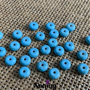 30db türkinit, ásvány rondell 3 méretben (10ft/db) - kellékek & szerszámok - ásvány alapanyag - ásványfüzér - Meska.hu