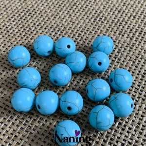 20db türkinit, ásványgyöngy - 12mm (20ft/db), Kellékek & szerszámok, Ásvány alapanyag, Ásványfüzér, , MESKA