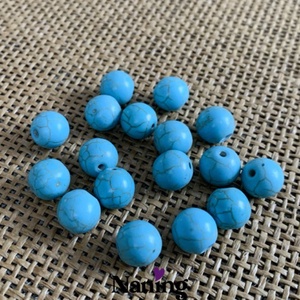 30db türkinit, ásványgyöngy - 10mm (15ft/db) - Meska.hu
