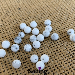 50db türkinit, ásványgyöngy - 3 szín- 6mm (10ft/db) - kellékek & szerszámok - ásvány alapanyag - ásványfüzér - Meska.hu