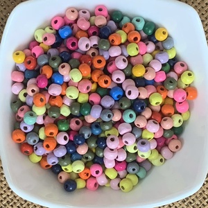 750db festett fagyöngy mix � 6mm � élénk színválogatás - 50gramm  - kellékek & szerszámok - gyöngyfűzés kellékek - fa gyöngy - Meska.hu