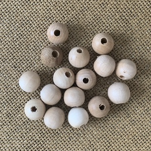 20 db natúr fagolyó � fúrt � 20mm (30ft/db)  - kellékek & szerszámok - hobby fa alapanyag - fagolyó - Meska.hu