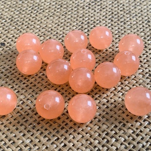 10db festett jáde, ásványgyöngy - 12mm - (40ft/db) - kellékek & szerszámok - ásvány alapanyag - ásványfüzér - Meska.hu