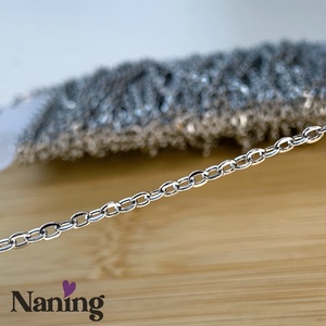 2 méter rozsdamentes acél � ékszerlánc - szemek mérete: 2x3mm  (400ft/m), Kellékek & szerszámok, Ékszerkellék, Ékszerlánc, , MESKA