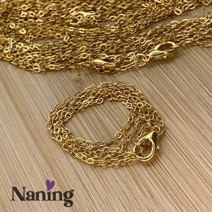 2 db rozsdamentes acél � nyakláncalap - nyaklánc hossza: 46cm  (500ft/db), Kellékek & szerszámok, Ékszerkellék, Nyaklánc alap, , MESKA