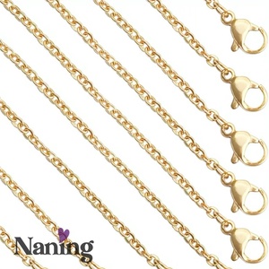 2 db rozsdamentes acél � nyakláncalap - nyaklánc hossza: 46cm  (500ft/db) - kellékek & szerszámok - ékszerkellék - nyaklánc alap - Meska.hu