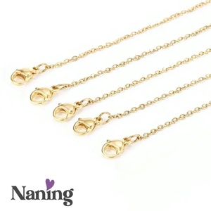 2 db rozsdamentes acél � nyakláncalap - nyaklánc hossza: 46cm  (500ft/db) - kellékek & szerszámok - ékszerkellék - nyaklánc alap - Meska.hu