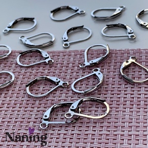 12db (6 pár) francia fülbevaló alap - rozsdamentes acél - (150ft/pár), Kellékek & szerszámok, Ékszerkellék, Fülbevaló alap, , MESKA