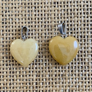 Ásvány szív medál - 2 db  (500ft/db) - kellékek & szerszámok - ásvány alapanyag - ásvány figura - Meska.hu